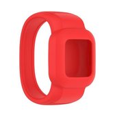 Voor Garmin Vivofit JR3 siliconen vervangende horlogeband zonder gesp, maat: L (rood)