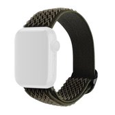 Wave Texture Nylon vervangende horlogebanden voor Apple Watch Series 6 & SE & 5 & 4 40 mm / 3 & 2 & 1 38 mm (legergroen)