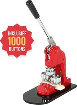 BrightWise® Buttonmachine Complete set - Buttons Maken - Buttons Zelf Maken - Button Maker - Badge Maker - Buttons - Button Pins - Button Press - Button machine - 52 x 29 x 16 CM