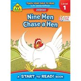School Zone Nine Men Chase a Hen - A Level 1 Start to Read! Book