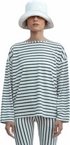 MARINE NAVY T Shirt Dames met Lange Mouwen - Gestreept Tshirt Dames   - Lichte en Zachte Longsleeve Dames - Blouse Dames Volwassen - Shirt Dames / Tops - T Shirt Dames met Opdruk - Strandjurk