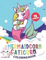 Caticorn & mermaidcorn coloring Book: Caticorn and mermaid corn coloring book