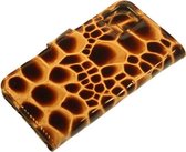 Made-NL vier pasjes (Samsung Galaxy S20) book case Bruin giraffen stug lak print leer schijfmagneet