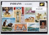Indianen – Luxe postzegel pakket (A6 formaat) : collectie van 25 verschillende postzegels van Indianen – kan als ansichtkaart in een A6 envelop - authentiek cadeau - kado - geschen