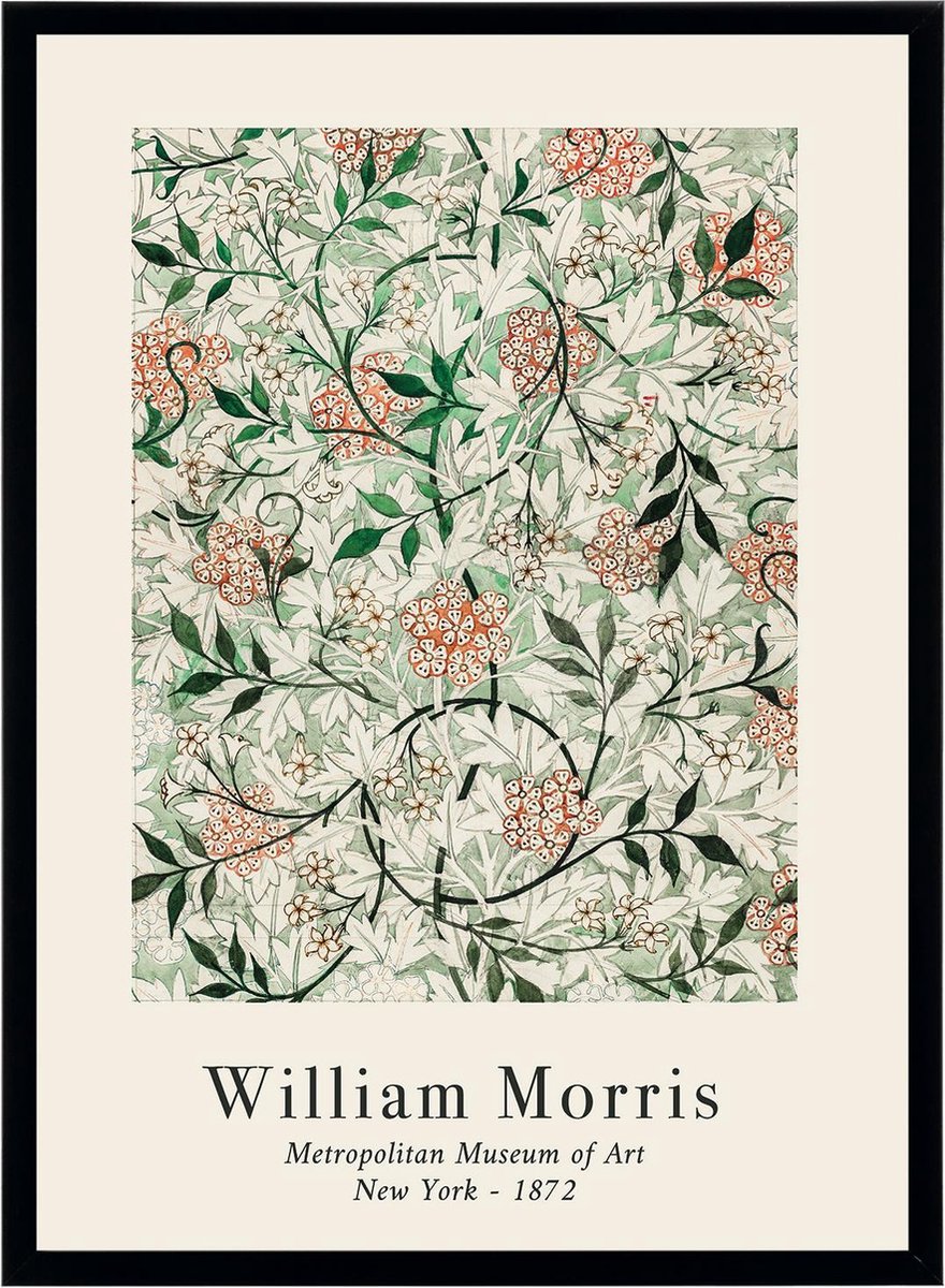 Fotowand William Morris - Botanisch - Posters Set van 2 - Bloemen en Planten - Kunst - 70x50 cm - Fruit Patroon — cadeau in Wonen & Interieur - foto 5