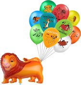 Lion King Ballonnen Set - 11 Stuks - Folieballon - Latex Ballonnen - Leeuwenkoning - Lion King Speelgoed - Simba