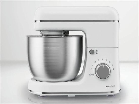 SILVERCREST® Robot Cuisine Wit - Bol Mixeur Inox 5L - 600W - 8 Positions - Robot  Cuisine | bol.com