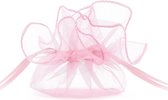 Organza zakjes roze (10 st)