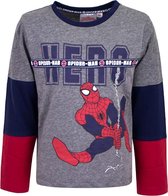 Marvel Spiderman shirt - Lange mouw - HERO - grijs - maat 98 (3)