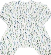 Newborn boxpakje unisex maat 62 groenblauwe blaadjes