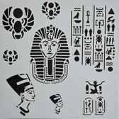Powertex Stencil - 30x30cm - Egyptian