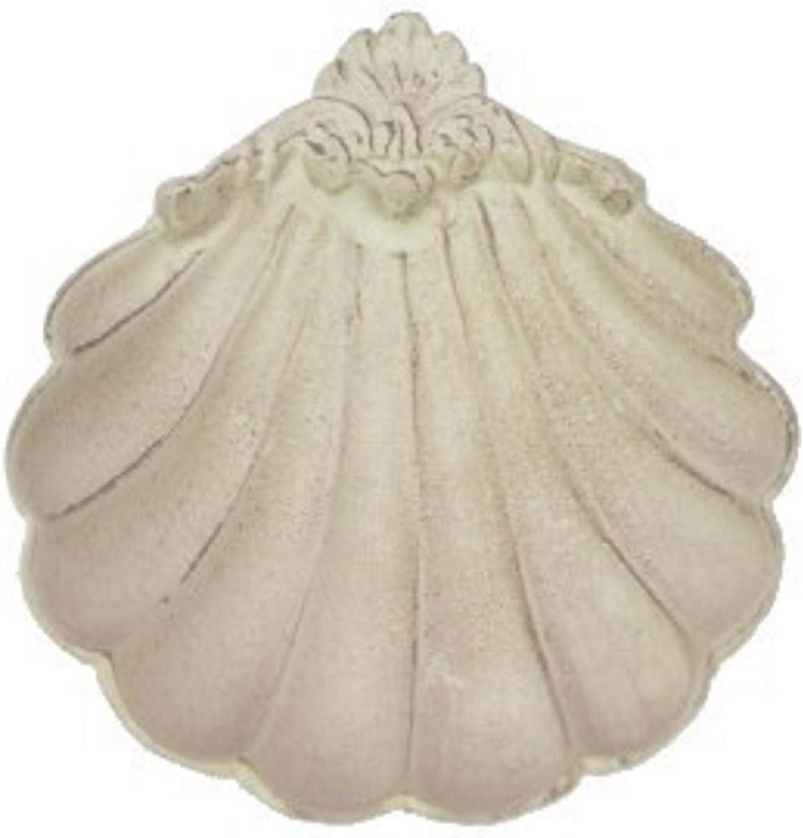 Schaaltje Schelp creme 10,5x3,5x12,6cm