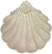 Schaaltje Schelp creme 10,5x3,5x12,6cm