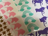 Raamstickers eenhoorn - Verjaardag stickers - Muurstickers - Unicorn