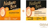Nature Box - Nourishment Shampoo Bar & Nutrition Conditioner Bar - Combi verpakking - Geschenkset - Giftful
