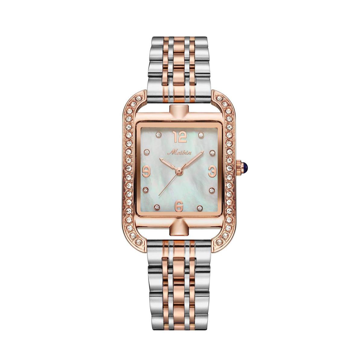 Longbo - Meibin - Dames Horloge - Rosé/Zilver/Rosé/Zilver - 29*42mm