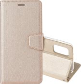 Voor OPPO Reno4 Pro Zijden Textuur Horizontale Flip Leren Case met Houder & Kaartsleuven & Portemonnee & Fotolijst (Goud)