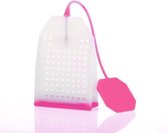Thee filter roze | Siliconen thee zakje | thee zeef | thee dispenser
