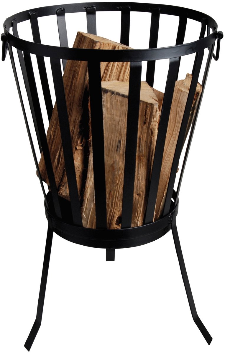 Bol.com Esschert Design - Vuurkorf - Metaal - Rond- 34 x 59 cm - Zwart aanbieding