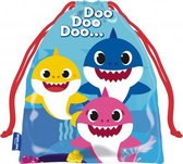 rugzak Baby Shark junior 27 x 22 cm polyester blauw