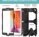 Housse pour iPad 2021 - 10,2 pouces - Protection d'écran intégrée - Étui blindé robuste