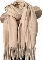 Lange Warme Sjaal - Effen - Beige - 180 x 78 cm (42#)