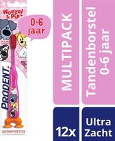 Prodent Woezel & Pip 0-6 jaar Tandenborstel - 12 stuks - Voordeelverpakking