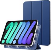 Apple iPad Mini 6 Case Étui magnétique à trois volets Blauw