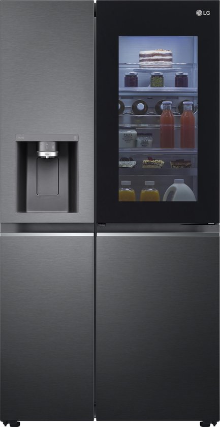 Stout academisch Aanbod LG GSXV91MCAE Amerikaanse koelkast met InstaView™ Door-in-Door™ - 635L  inhoud -... | bol