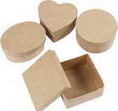 dozen Medium papier-mach√© 10-12 cm bruin 4-delig