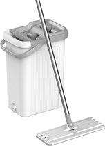 Teesa TSA0046 - Ensemble vadrouille avec seau de rinçage et d'essorage 2 en 1, 7,5 litres