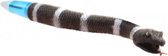pen met wiebel slang zwart 20 cm