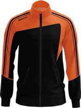 Masita | Trainingsjack Heren - Forza trainingsvest - Ademend en Licht Sportvest - BLACK/ORANGE - XXXL