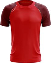 Masita | Sportshirt Heren Korte Mouw Licht Elastisch Ademend - Voetbalshirt Teamlijn Supreme - RED - 128