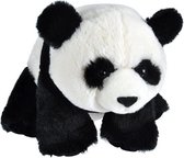 knuffel panda junior 30 cm pluche zwart/wit