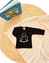 Little Bumpy's | Kind van God | Kinder shirt | De Wonderwolk | Christelijk | Baby | Maat 68 | Zwart