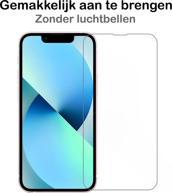 iPhone 13 Mini met screenprotector, 'Gemakkelijk aan te brengen'