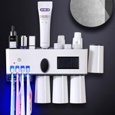 Pakito - Tandpasta uitknijper - Tandpasta dispenser - Tandpasta - Toothpaste - Tube uitknijper - Tandpasta houder - Wit