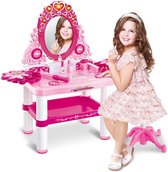 Beauty Tafelset Met Krukje - Kaptafel Dresser Dream 3+ | Inclusief accessoires | 60x32x75cm