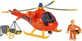 helikopter Wallaby Brandweerman Sam junior 28 cm rood