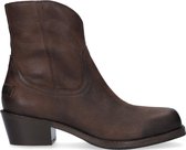 Shabbies 182020342 Enkellaarsjes - Enkelboots met rits - Dames - Bruin - Maat 40