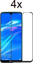 Beschermglas Huawei Y6 2019 Screenprotector - Huawei Y6 2019 Screen Protector Glas - Full cover - 4 stuks
