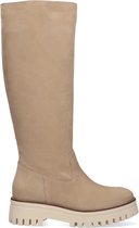 Notre-V 9032 Hoge laarzen - Dames - Beige - Maat 38