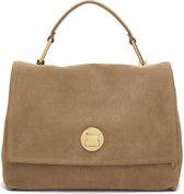 Coccinelle Schoudertas Liya Suede - taupe
