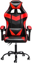 Ergonomische Luxe Gamestoel van Leer - Bureaustoel - Gamestoelen - in Hoogte Verstelbaar - Kantelbaar - Gaming Chair - Rood