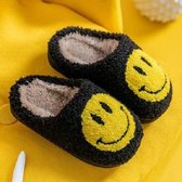 Sloffen Pantoffels Slippers Smiley Kids Zwart