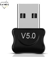 LaVidaLuxe® Bluetooth 5.0 USB Adapter - Bluetooth Dongle - Transmitter - Bluetooth ontvanger - Audio Receiver - Windows 7 / 8 / 10 / XP / VISTA / MAC / LINUX