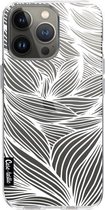 Casetastic Apple iPhone 13 Pro Hoesje - Softcover Hoesje met Design - Wavy Outlines Print