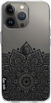 Casetastic Apple iPhone 13 Pro Hoesje - Softcover Hoesje met Design - Floral Mandala Print