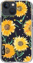 Casetastic Apple iPhone 13 mini Hoesje - Softcover Hoesje met Design - Sunflowers Print